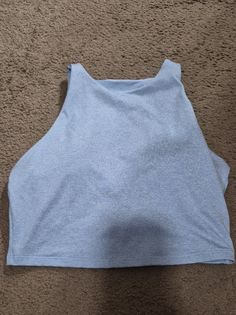 Old Navy Light Blue High-Neck Crop Top